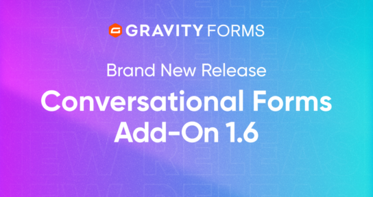 Brand New Release Conversational Forms Add-On 1.6