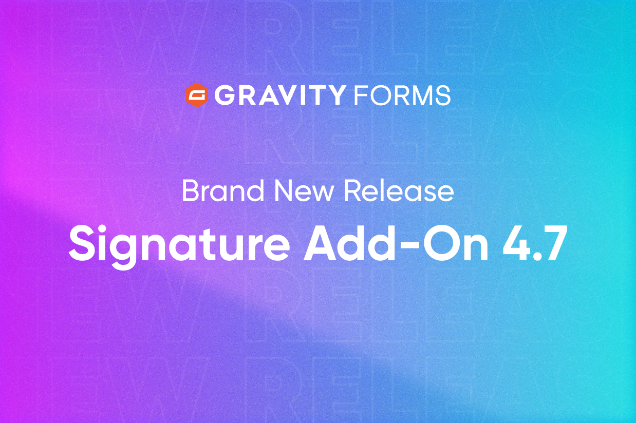 Brand New Release Signature Add-On 4.7