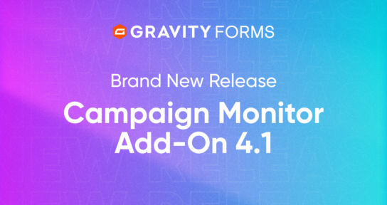 Brand New Release Campaign Monitor Add-On 4.1