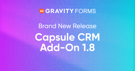 Brand New Release Capsule CRM Add-On 1.8