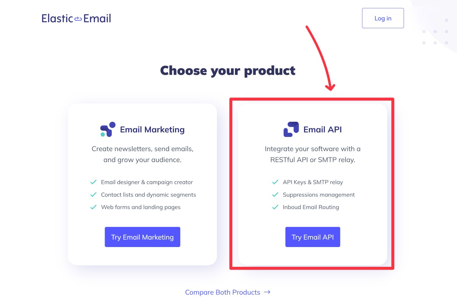 Elastic Email account offerings