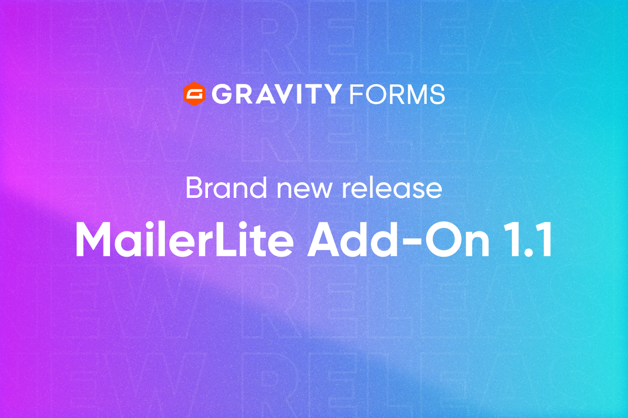 Brand New Release MailerLite Add-On 1.1