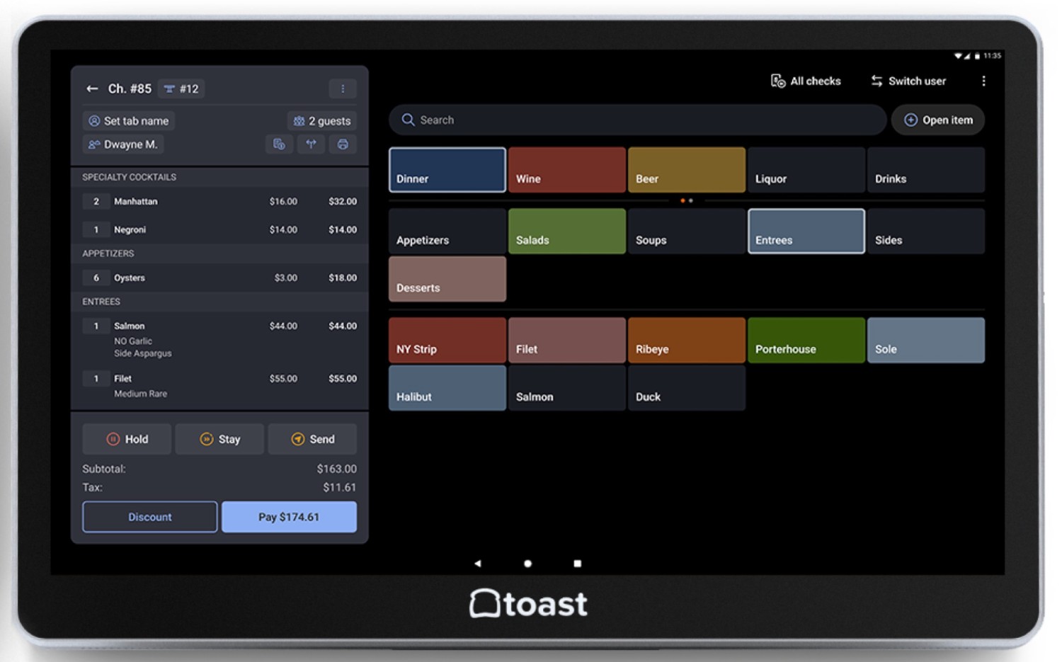 Toast POS software