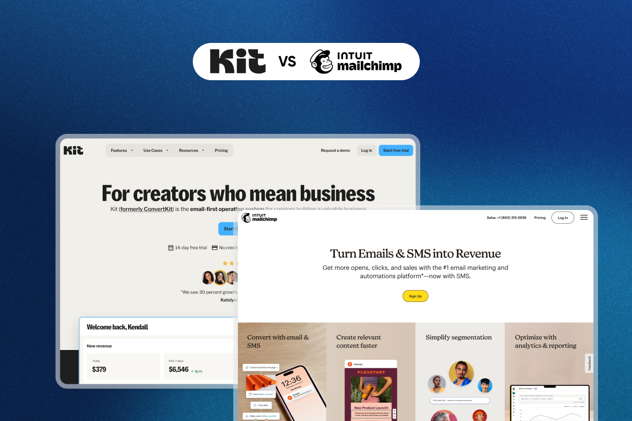Blog-Kit (formerly ConvertKit) vs Mailchimp