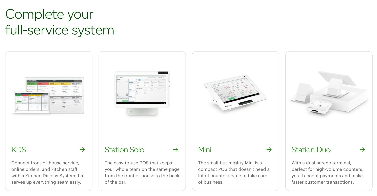 Clover POS hardware