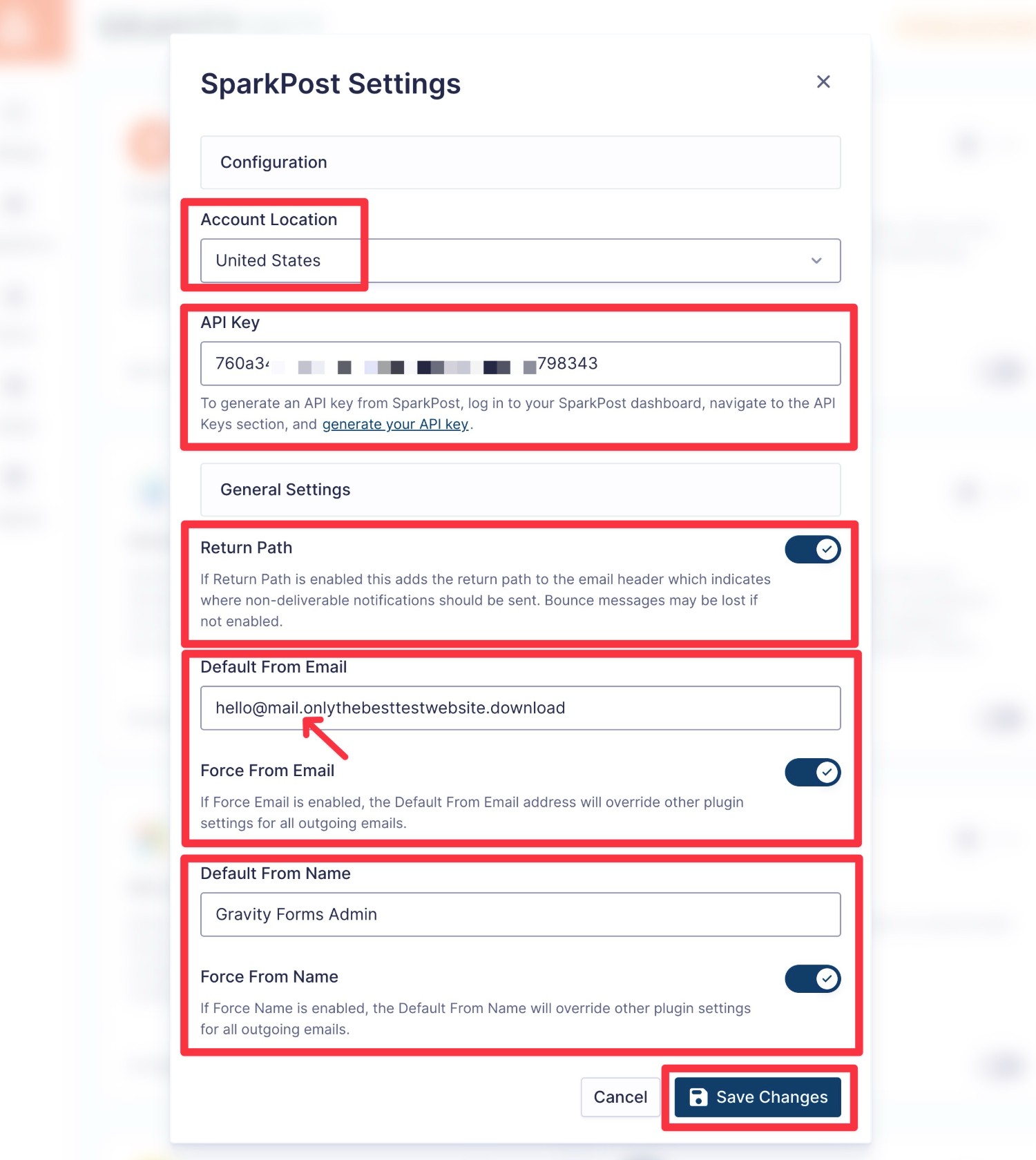 How to configure SparkPost in Gravity SMTP