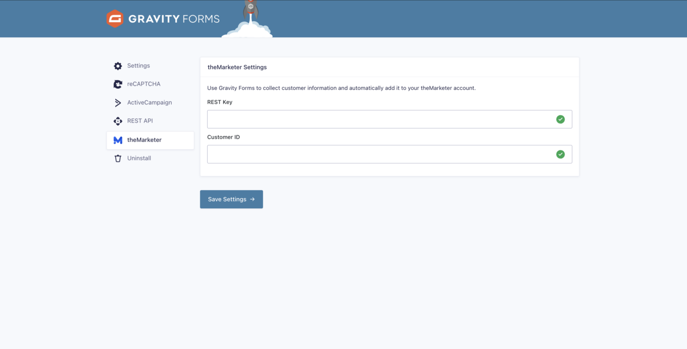 theMarketer for Gravity Forms