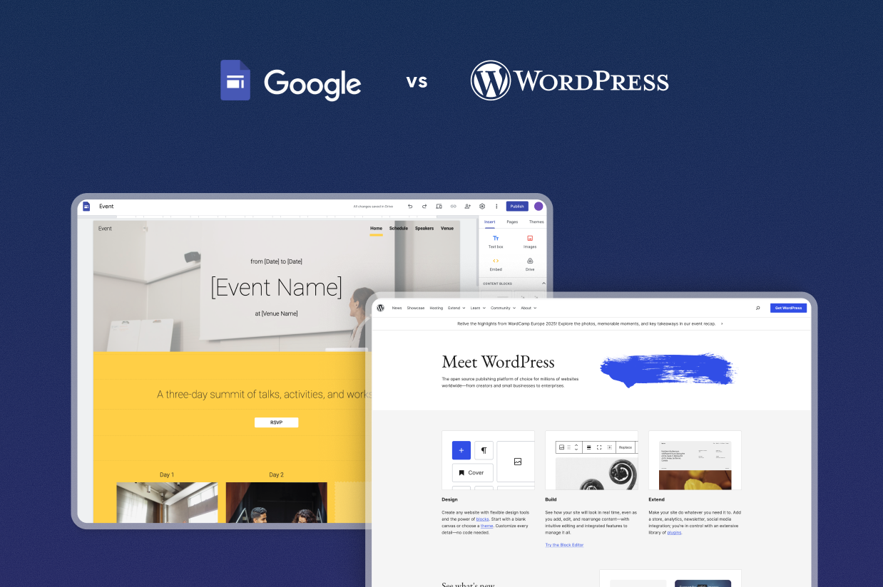 Blog-Google Sites vs WordPress