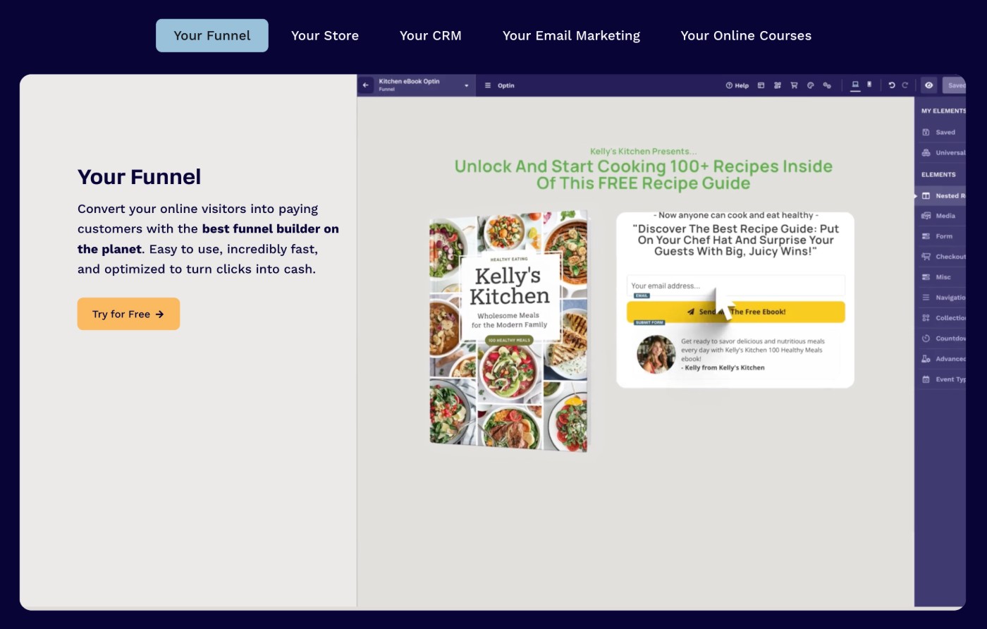 ClickFunnels site types