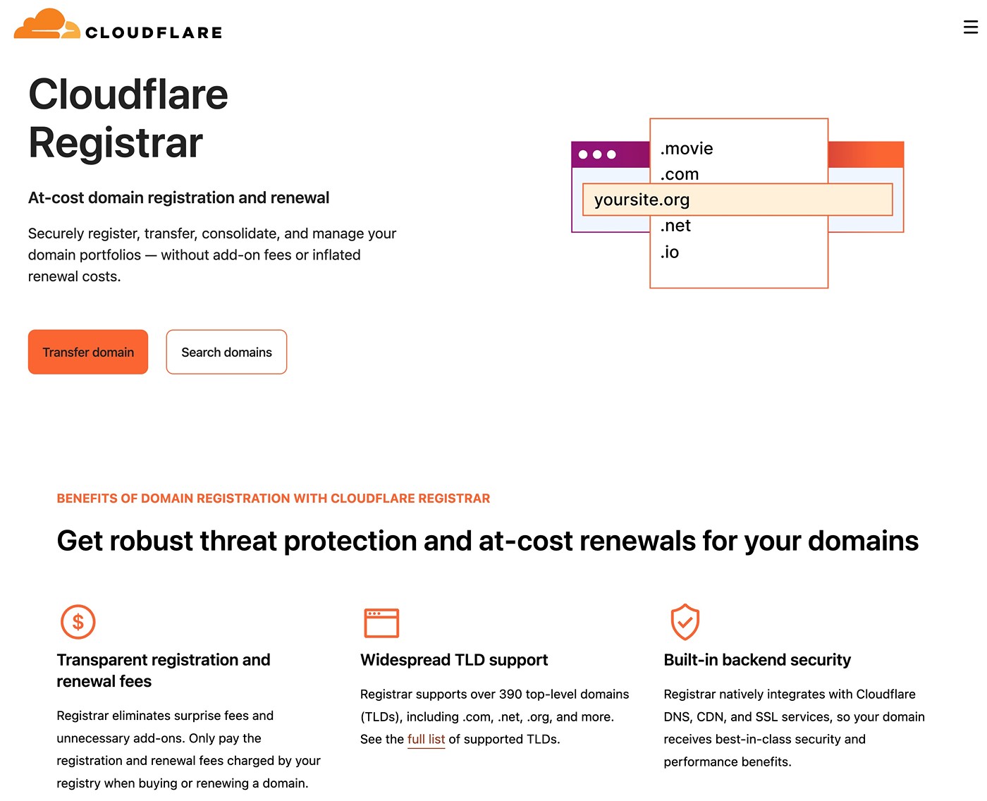 Cloudflare Registar