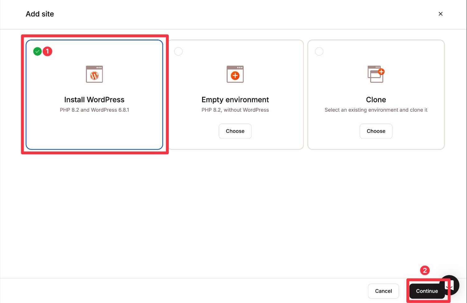 Install WordPress